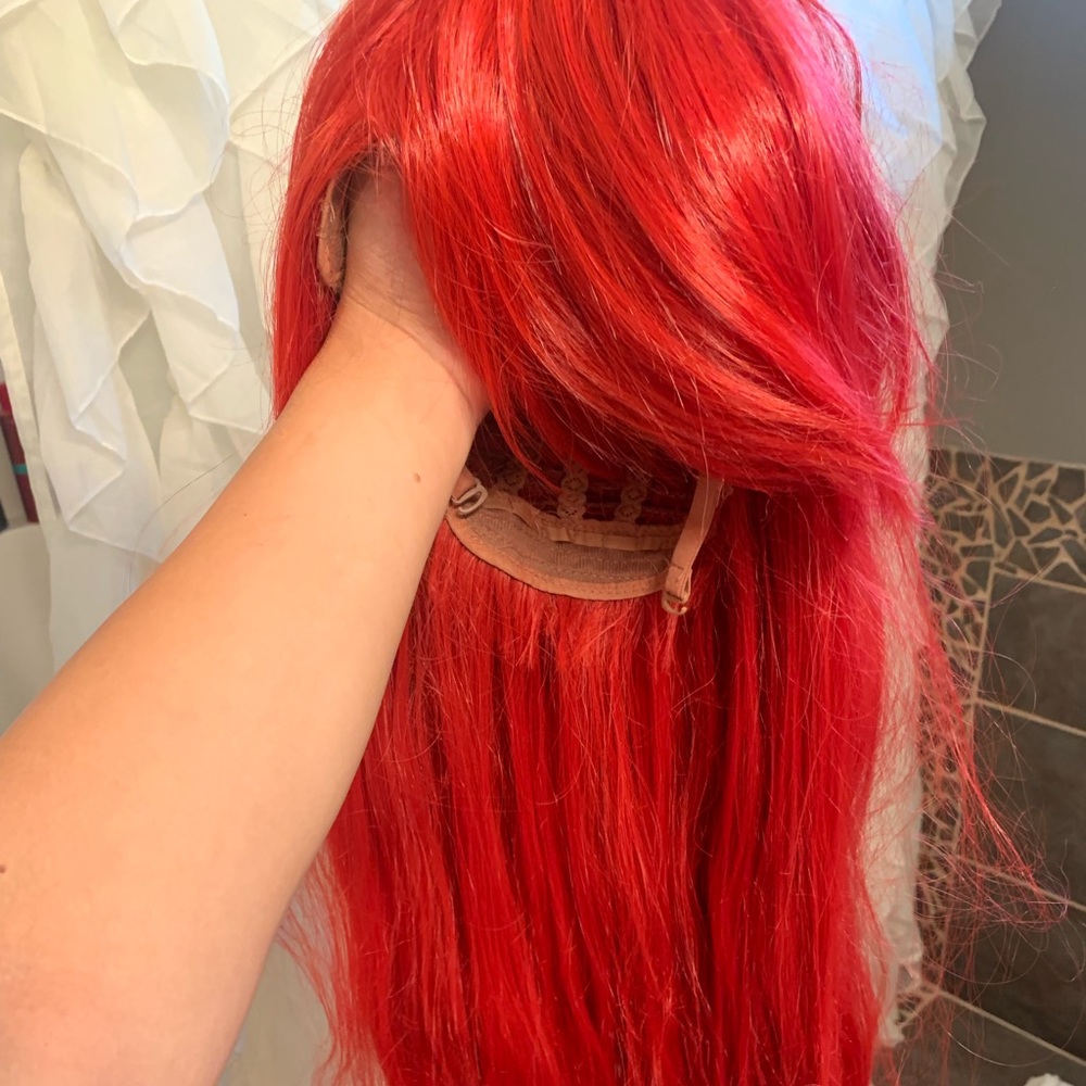 Ariel little mermaid red wig